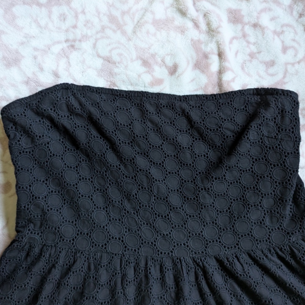 Garnet Hill Black Eyelet Dress - Picture 6 of 13